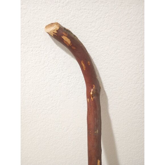 Vintage 32" Handmade Manzanita Wood Gnarled Two Tone Walking Stick Cane - Picture 3 of 10